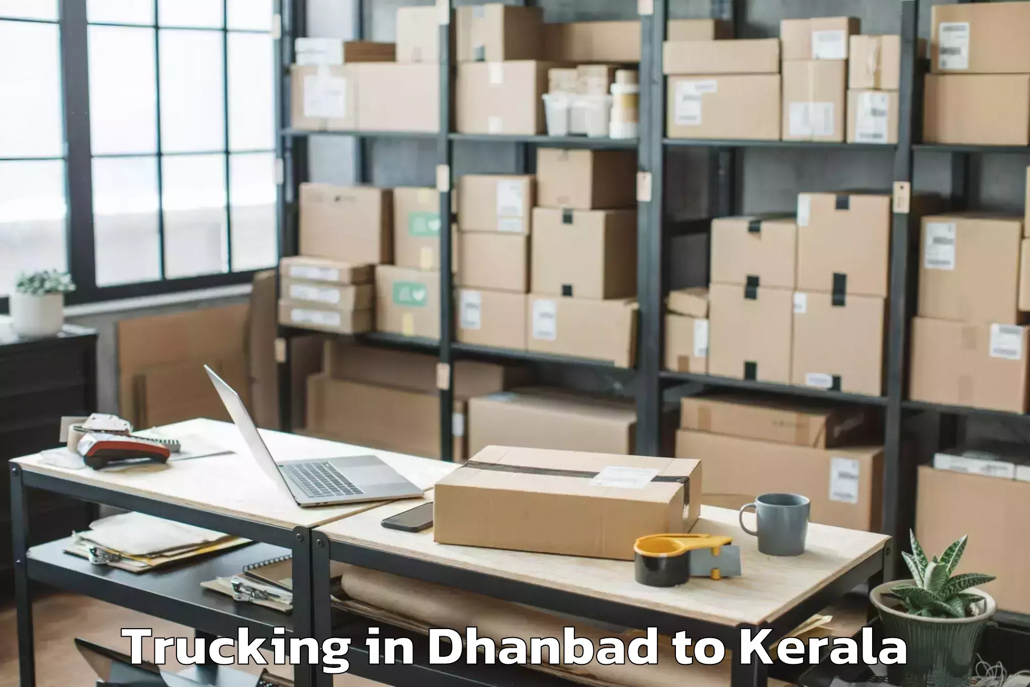 Easy Dhanbad to Alangad Trucking Booking